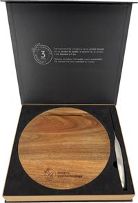 TAGLIERE IN LEGNO E SET COLTELLI